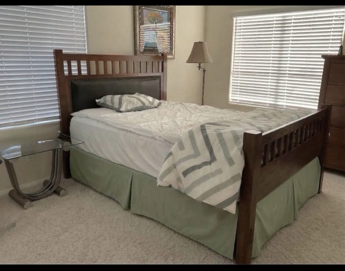 Wood bedroom set sold - bedroom, set-sold