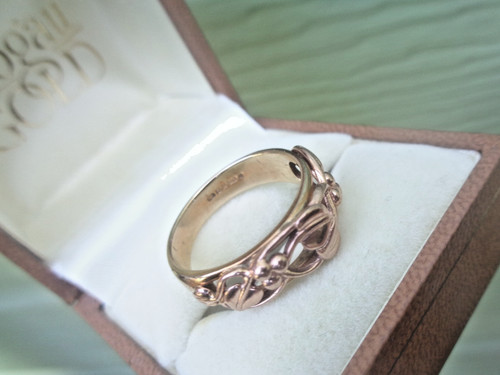 Clogau gold welsh ring 9ct - welsh,