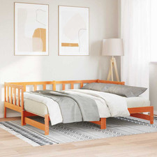 Daybed Solid Pinewood  Brown