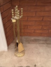 Vintage Brass Fireplace