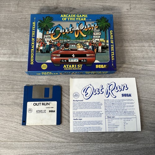 Out run atari sega - st,