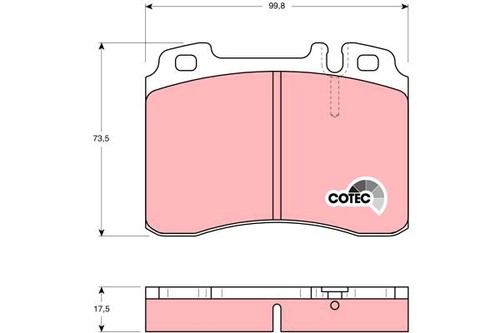 Trw gdb962 brake pads - trw,