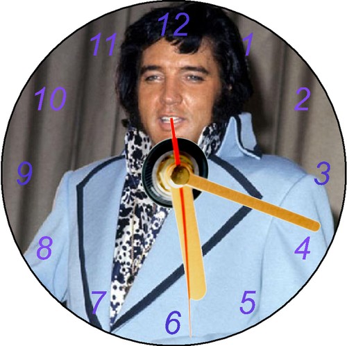 Elvis presley clock msg - -,