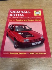 Vauxhall Astra Mk3 inc 16V Redtop C20XE GSI Haynes Workshop Repair Manual