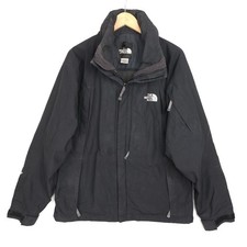 The North Face Mens Rain Jacket Medium Black Gore Tex Outdoor Full Zip Hooded