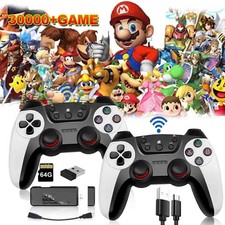 30000+ 4K HDMI TV Video Game Stick Retro Gaming Console w/ 2 Wireless Controller