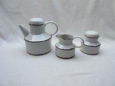 Vintage retro Midwinter Stonehenge Creation teapot milk jug sugar bowl + lid