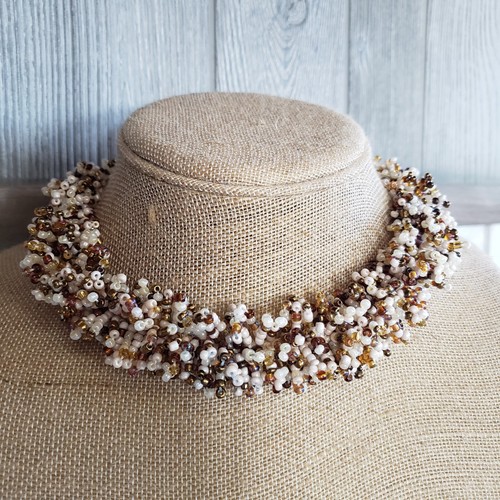 African hand beaded fuzzy - beaded, "fuzzy"