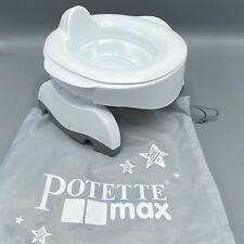 Potette Max Fold Away Travel Potty - White/Grey with Carry Bag