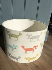 Large 30cm Fryetts Foxy Fox Fabric Kids Lamp Shade 
