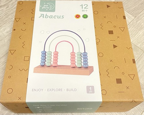 Wooden rainbow abacus sensory - wooden,