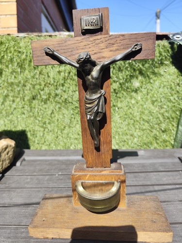 Antique crusifix wooden - antique,