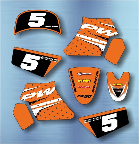 Yamaha orange graphics - orange,