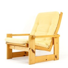 Retro Vintage Yngve Ekstrom Easy Chair Lounge Armchair Mid Century 70s Danish