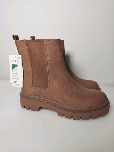 Vegan tan ankle boots size - vegan,