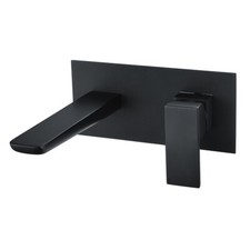 Black Square Bathroom Sink Tap