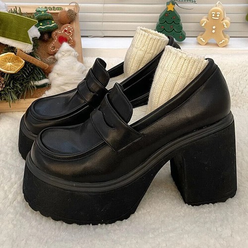 New leather platform - new,