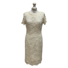 Principles Vintage Wedding Dress 90s Short Midi 50s Style Lace Bodycon 14