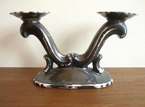 1960s silver plated porcelain