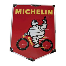 Michelin Man Enamel Sign Metal