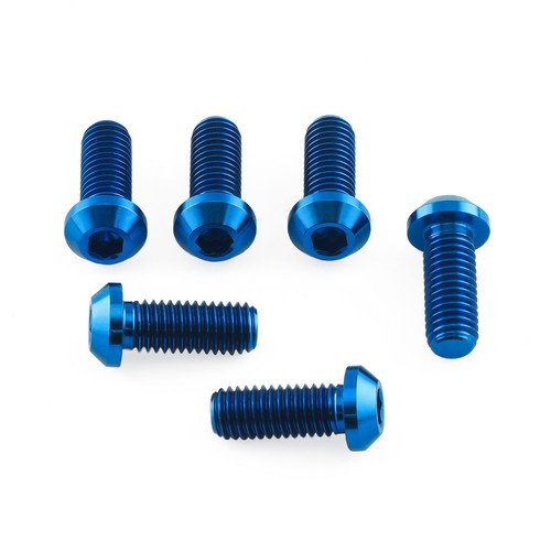 Titanium disc bolts blue - titanium,