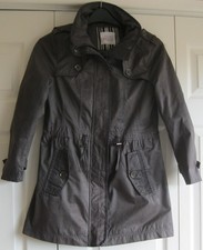 Purple Coat with concealed Hood, Principles Petite by Ben de Lisi, size 10petite