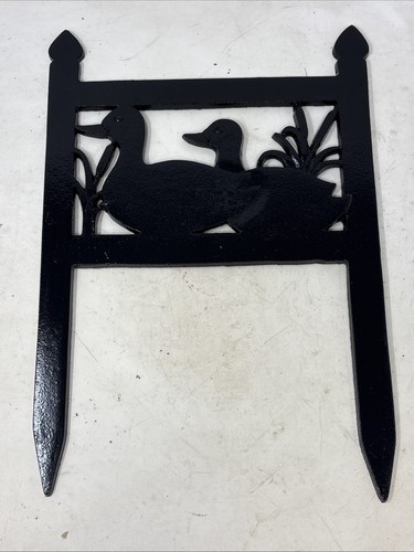 Cast iron black metal ducks - iron,