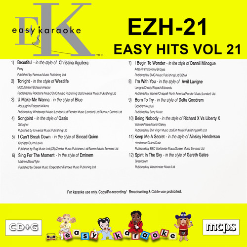 Easy karaoke cdg hits - hits, vol