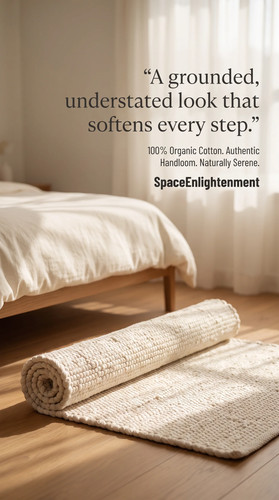 Cotton rug cream colour - cotton,