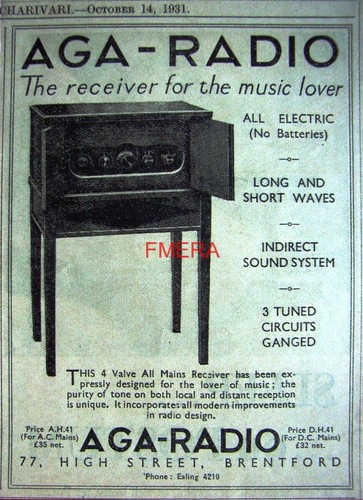 Art deco aga radio all - art,