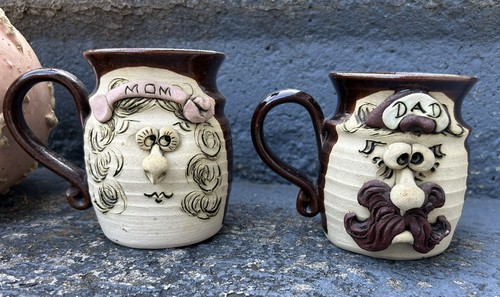 Mom dad ugly face - face, mugs