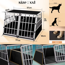 Dog car boot - crate, aluminium