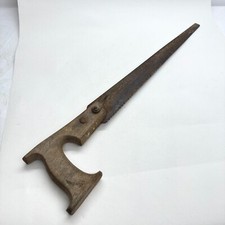 ANTIQUE HAND SAW WOODEN HANDLE