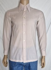 Vintage 1970s Dagger Point Collar Shirt Size Medium St Micheal Uk Made