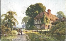 LOVELY OLD CARD POSTCARD - A