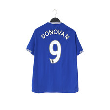 2009/10 DONOVAN #9 Everton Vintage le coq sportif Home Football Shirt (L)
