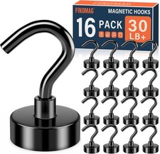 16pc Magnetic Magnet Hooks for