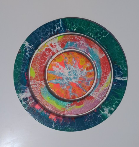 Handmade painting fluid art - handmade,
