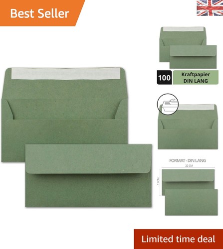 100 vintage green kraft - 100, paper