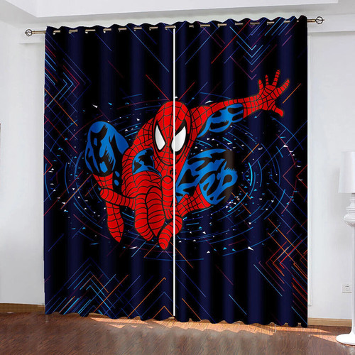 Spiderman decor curtains - 3d,