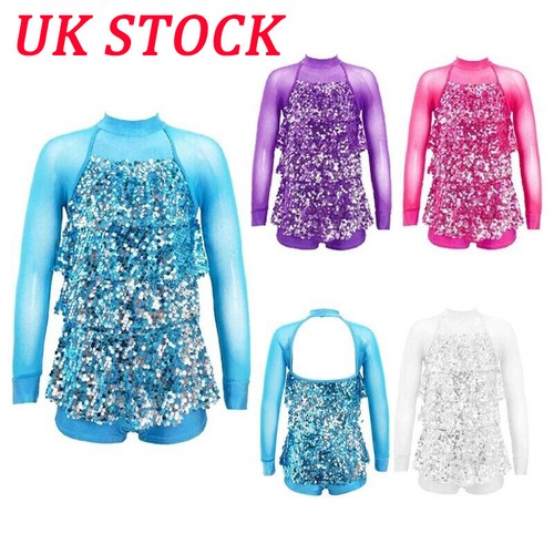 Girls shiny sequins - girls, leotard
