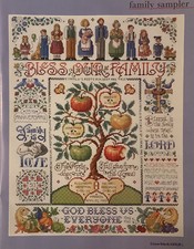 Cross stitch chart family - -,