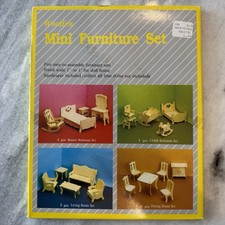 Wooden Mini Furniture Set Fun