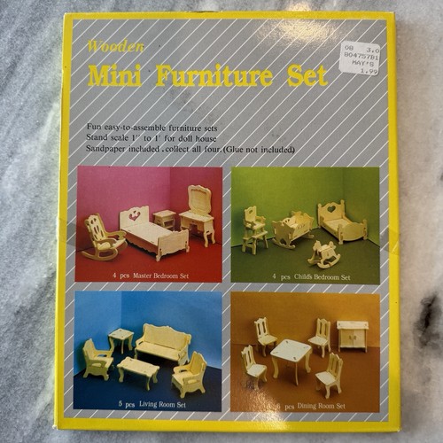 Wooden mini furniture set fun - mini,