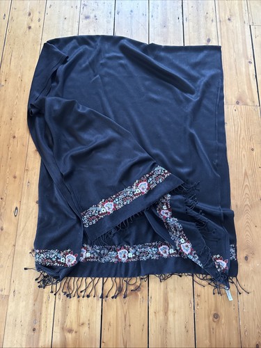 Stunning pashmina black with - pashmina,