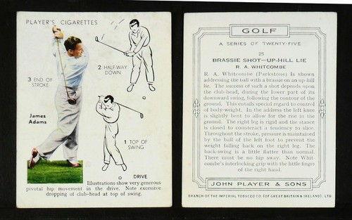 Golf player cigarette - golf,