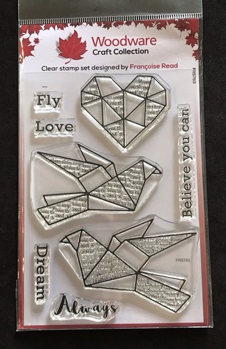 Geometric heart birds - , fly