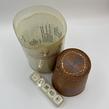 Olympics Memorabilia Poker Dice Set & Leather Cup Amsterdam 1992 IOC