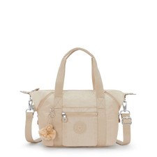 Kipling Medium Handbag ART MINI Shoulder Bag in SPARKLED BEIGE FW2025 RRP £93