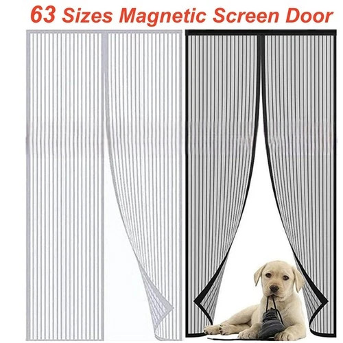Magic magnetic screen door net - magic,